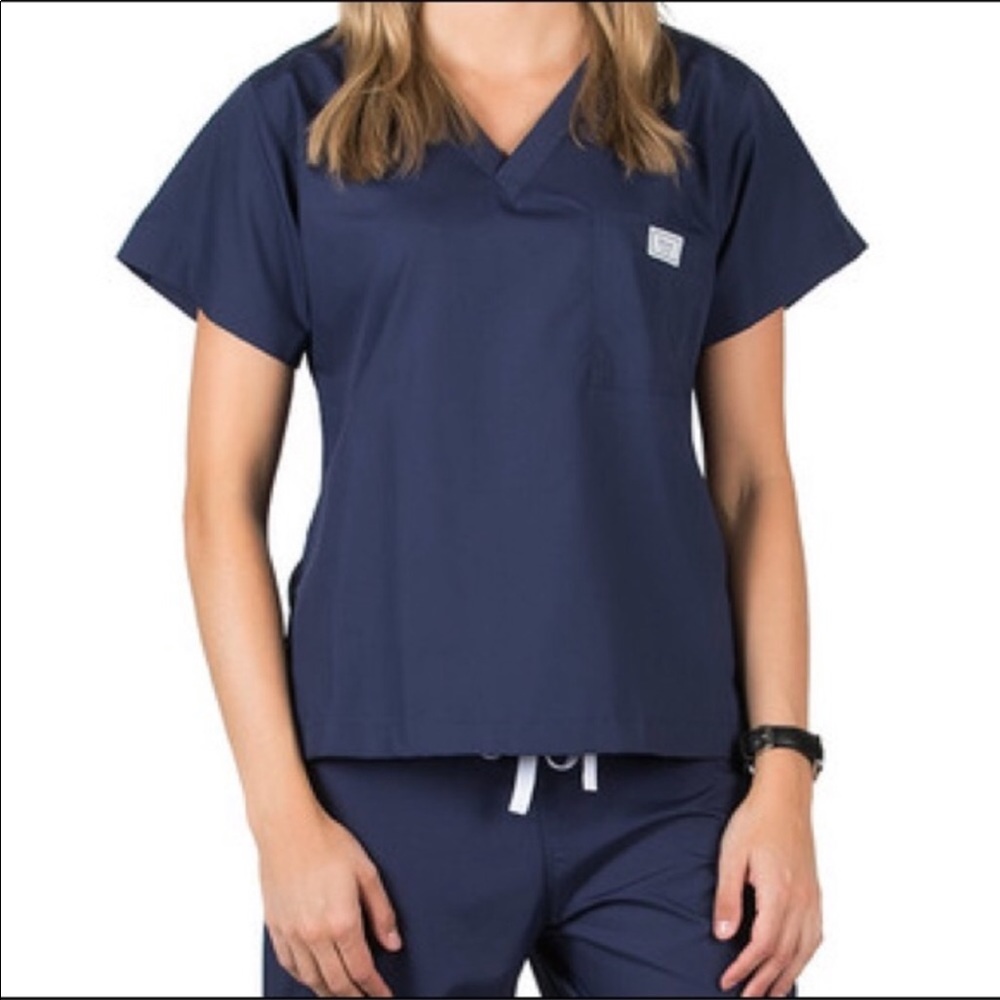Blue sky scrub top SMALL